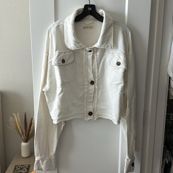 Free People We The Free Saturday Cropped Shacket - Picture 4 of 7